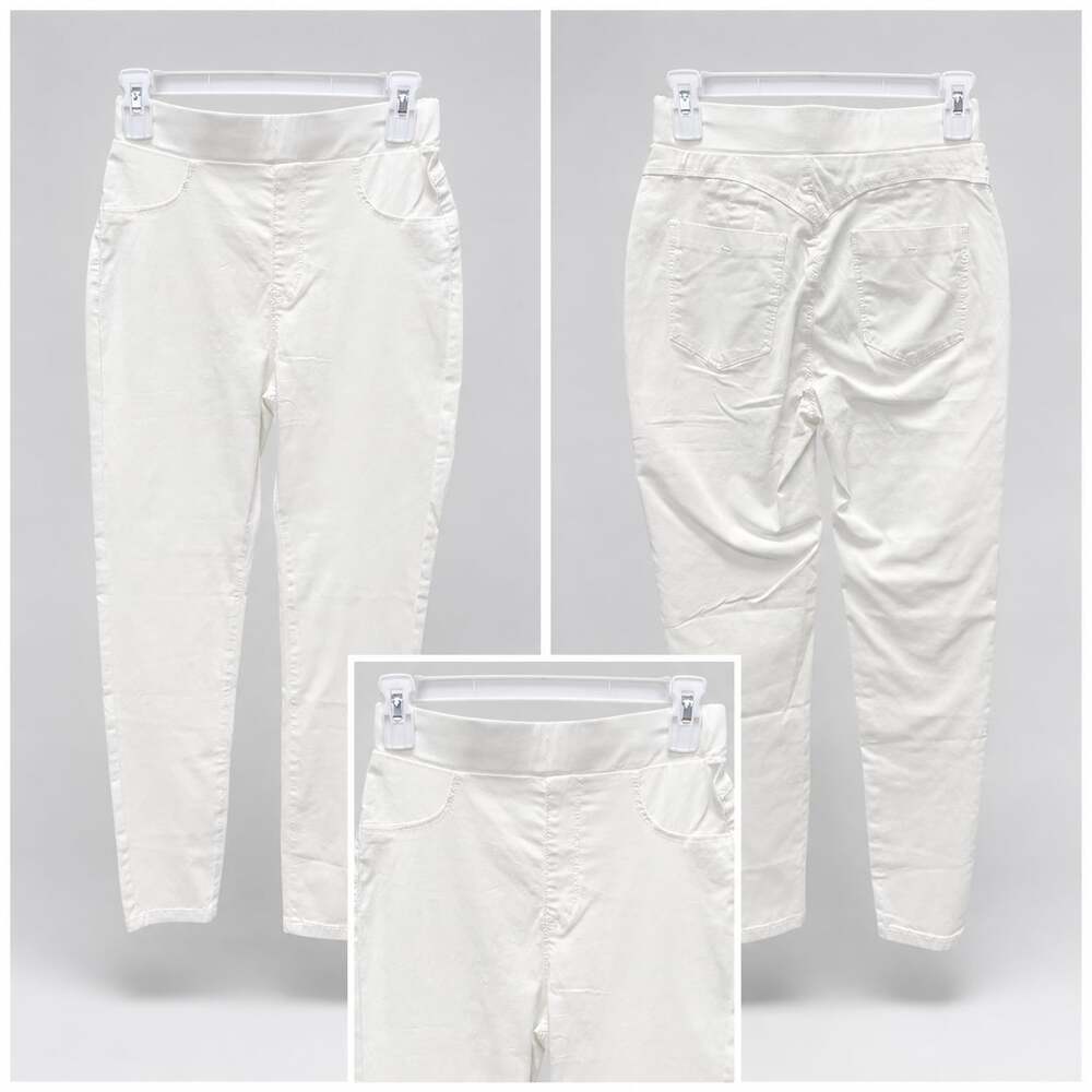 Unbranded White Pull-On Ankle Pants, Size M